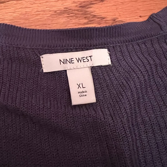 Nine West Blue Knit Top - Picture 4 of 7
